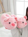 Cute Pig Kawaii Plush Slippers for Home