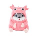 Cute Kawaii Hamster Plush Toy in Dino Costume
