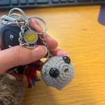 Kawaii Handmade Sad Hamster Keychain Plush Toy