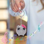 Adorable Hand-Knitted Sad Hamster Plush Keychain