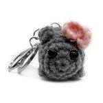 Cute Plush Sad Hamster Keychain for Bags