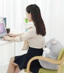 Kawaii Hamster Plush Toy Pillow - 15.7" Brown