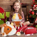 Mama Hamster Plushie with Baby Guinea Pigs