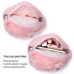Kawaii Pink Hamster Plush Crossbody Bag