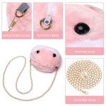 Kawaii Pink Hamster Plush Crossbody Bag