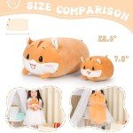 Cute Yellow Hamster Kawaii Plush Body Pillow