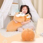 Cute Yellow Hamster Kawaii Plush Body Pillow
