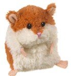 Kawaii Brown & White Plush Hamster Toy