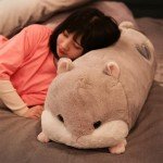 Kawaii Hamster Plush Pillow for Cozy Hugs