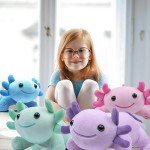 Cute Pink Axolotl Plush Toy - Kawaii Stuffed Animal