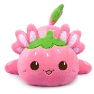 Cute Strawberry Axolotl Plush Toy - Kawaii Gift