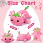 Cute Strawberry Axolotl Plush Toy - Kawaii Gift