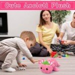 Cute Strawberry Axolotl Plush Toy - Kawaii Gift