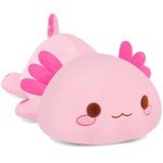 Cute Pink Axolotl Plush Pillow - Kawaii Toy
