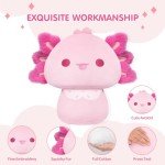 Kawaii Axolotl Mushroom Plush Pillow - 8