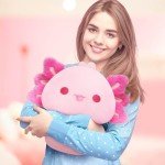 Kawaii Axolotl Mushroom Plush Pillow - 8