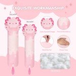 Cute 44” Pink Axolotl Plush Body Pillow