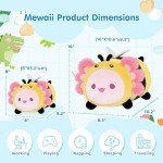 Cute Axolotl Bee Plush Pillow Toy for Kids