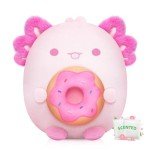 Kawaii Donut Axolotl Plush with Scented Pouch