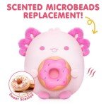 Kawaii Donut Axolotl Plush with Scented Pouch