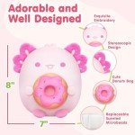 Kawaii Donut Axolotl Plush with Scented Pouch