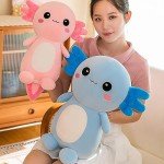 Kawaii Axolotl Plush Toy - Soft Cuddly Pillow