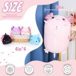 Kawaii Axolotl Mommy and Baby Plush Set