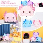 Kawaii Axolotl Mommy and Baby Plush Set