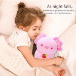 Cute 8" Pink Mushroom Axolotl Plush Toy