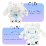 Kawaii White Bear Plush Doll - Soft & Cute