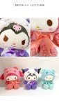 3 PCS Kawaii Plush Dolls: Cinnamoroll, Kuro Mi, My Melody