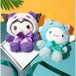 3 PCS Kawaii Plush Dolls: Cinnamoroll, Kuro Mi, My Melody