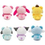 6PCS Kawaii Anime Plush Keychain Doll Set