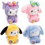Adorable 4PCS Kawaii Plushies Set - Anime Cuties