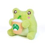 Coffee Sippin' Wawa Kawaii Frog Plush Toy