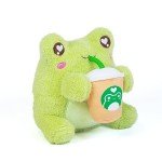 Coffee Sippin' Wawa Kawaii Frog Plush Toy