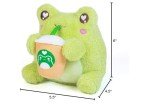 Coffee Sippin' Wawa Kawaii Frog Plush Toy