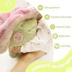 Cute Weighted Frog Plush Toy with Mushroom Hat