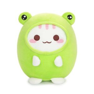 Kawaii Frog Outfit Plush Cat Toy, 8