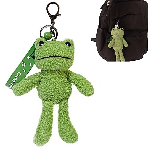 Kawaii Frog Plush Keychain for Cute Accessories