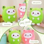 Kawaii Frog Outfit Plush Cat Toy, 8