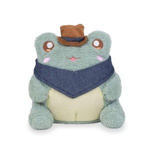 Kawaii Cowboy Wawa Green Frog Plush Toy
