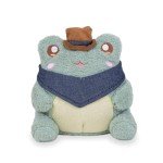 Kawaii Cowboy Wawa Green Frog Plush Toy