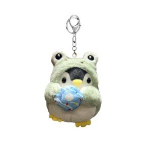 Kawaii Frog Plush Keychain for Backpacks