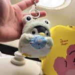 Kawaii Frog Plush Keychain for Backpacks