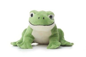 Adorable Lifelike Green Frog Plush Toy 15cm