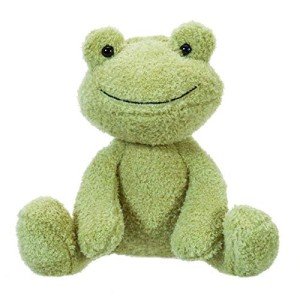 Adorable Apricot Lamb Plush Frog Toy - 23 cm