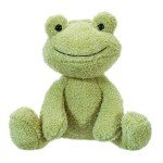 Adorable Apricot Lamb Plush Frog Toy - 23 cm