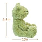 Adorable Apricot Lamb Plush Frog Toy - 23 cm