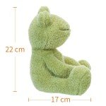 Adorable Apricot Lamb Plush Frog Toy - 23 cm
